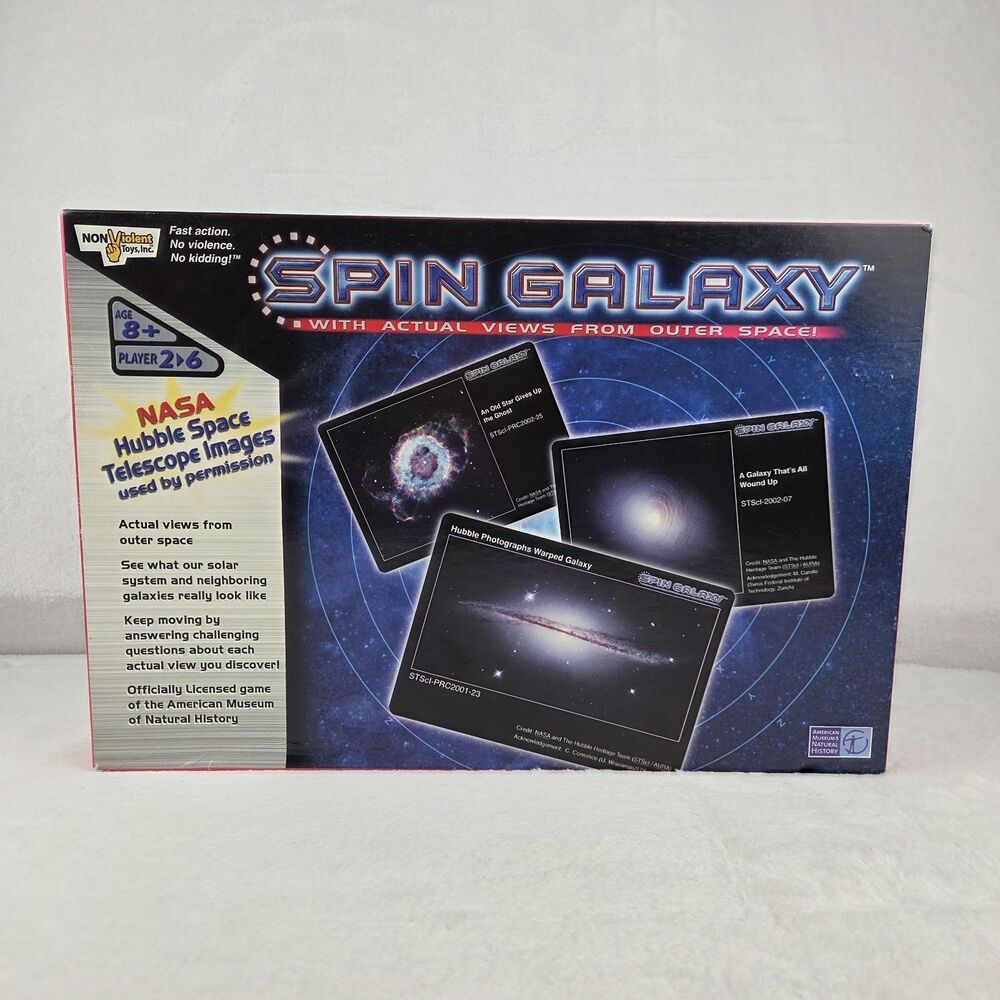 Vintage 2003 Spin Galaxy NASA Rare Board Game Nonviolent Toys Company Complete - Picture 1 of 13